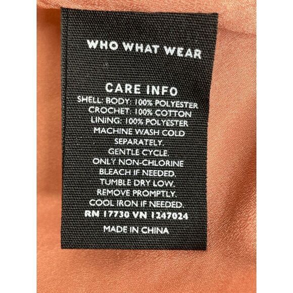 WHO WHAT WEAR Ruffle Prairie Dress Size M NWOT - Picture 6 of 6